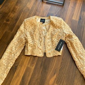 GUESS BY MARCIANO AXEL GOLD CROP JACKET NEW